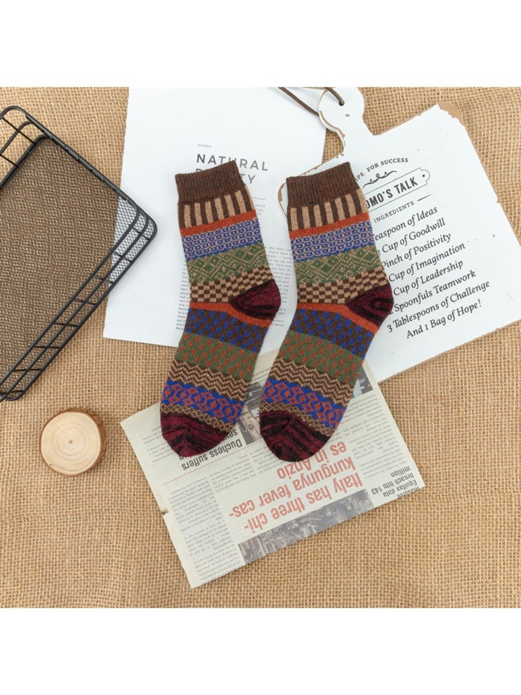 Rufia - Thick Mid-calf Socks for Winter