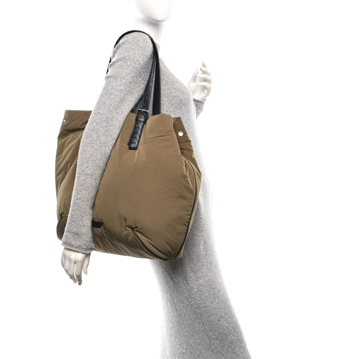 Nylon Crossroad Buckle Tote Mud
