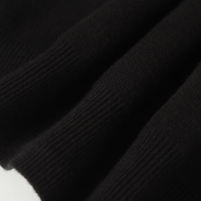 LV Leather Knit Wool Zip-Up Jacket 494212