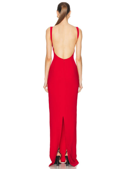 Elodie Maxi Dress In Red