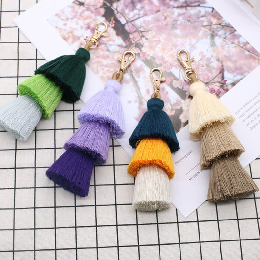 Koco - Handmade Cotton Rope Tassel Keychain