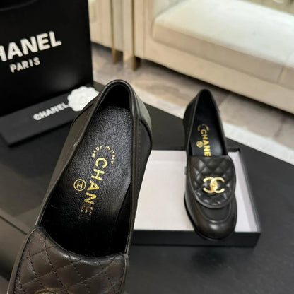 CC FW 25/26 Moccasins 9cm Black Sheepskin