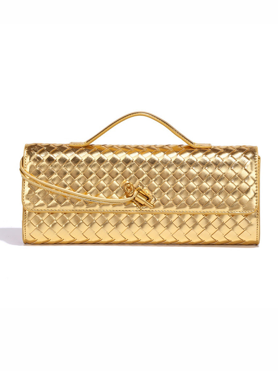 Penelope Woven Baguette Handbag