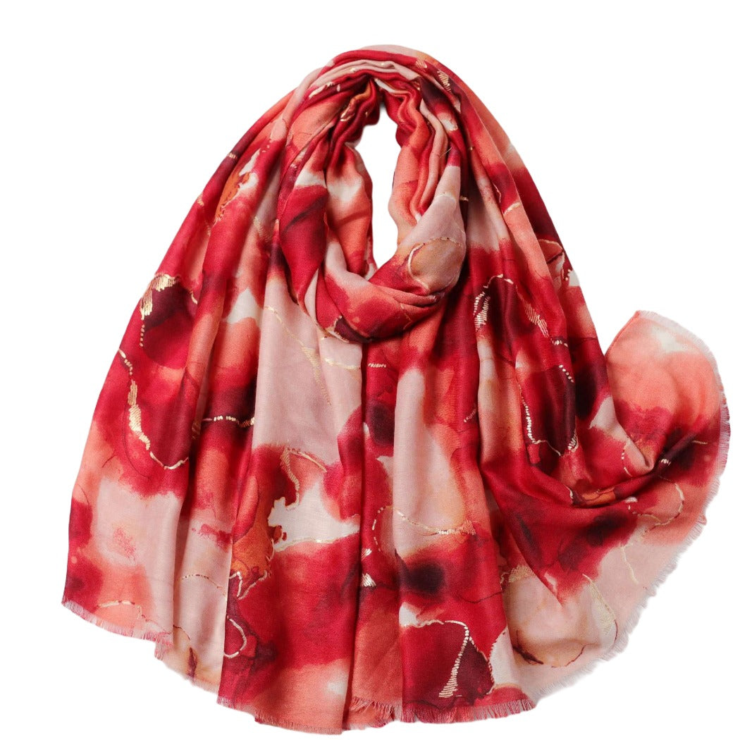 Scarvii -  Shimmer Print Scarf - Elegant &amp; Trendy