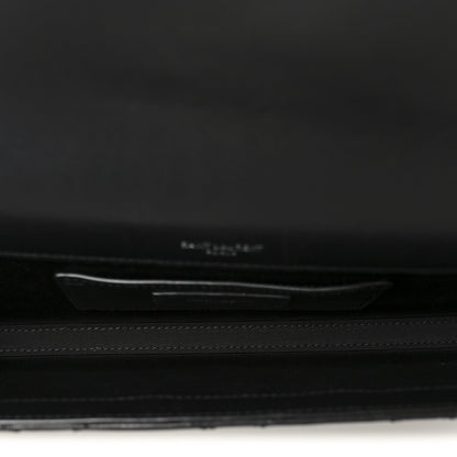 Lambskin Quilted Kate Clutch Black