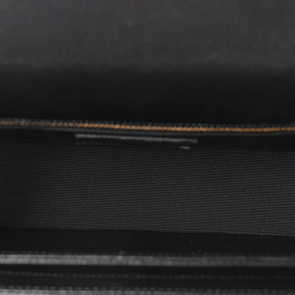 Textured Calfskin Medium Classic Monogram Universite Bag Black