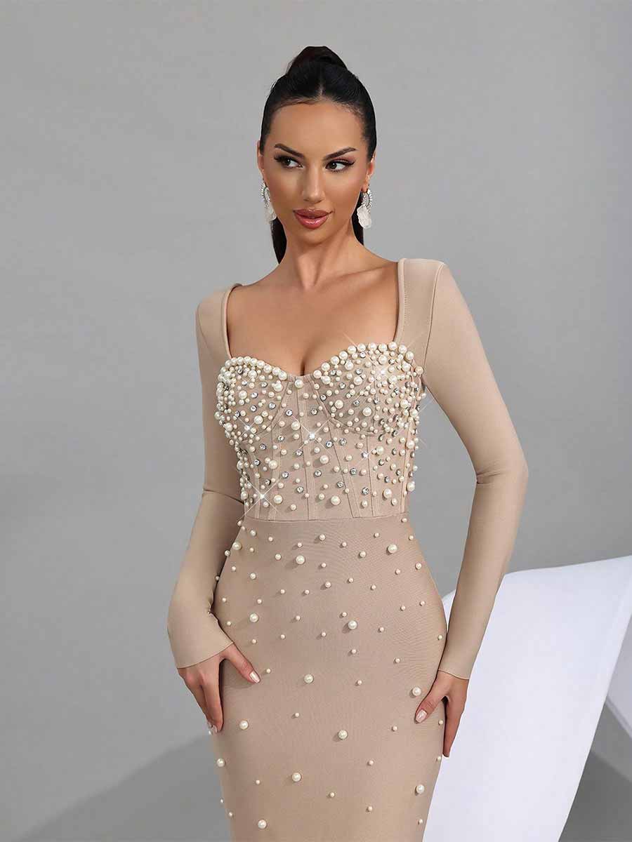 Rafaela Long Sleeved Elegant Maxi Dress