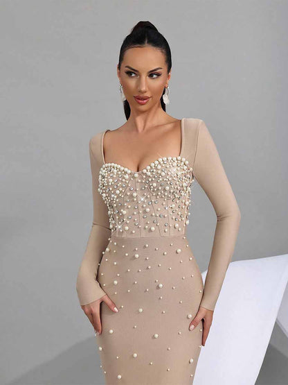 Rafaela Long Sleeved Elegant Maxi Dress