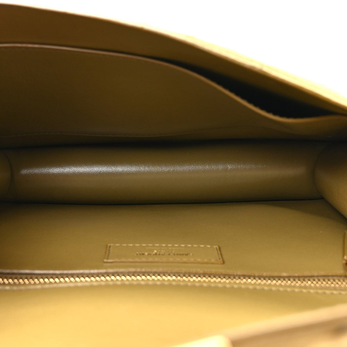 Ostrich Carre Satchel Green