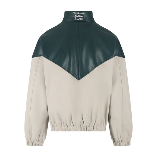 LV 25SS Mixed Leather Sweatshirt/Jacket 491946