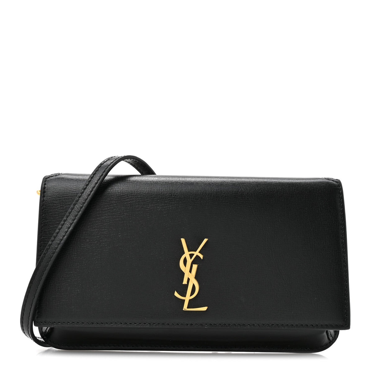 Calfskin Monogram Cassandre Phone Holder With Strap Black