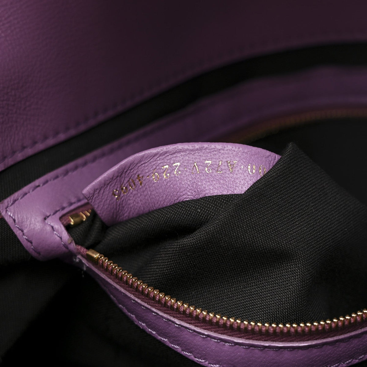 Nappa FF 1974 Embossed Baguette Agapanto
