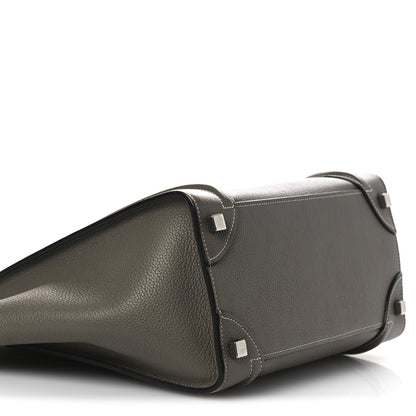 Drummed Calfskin Micro Luggage Souris