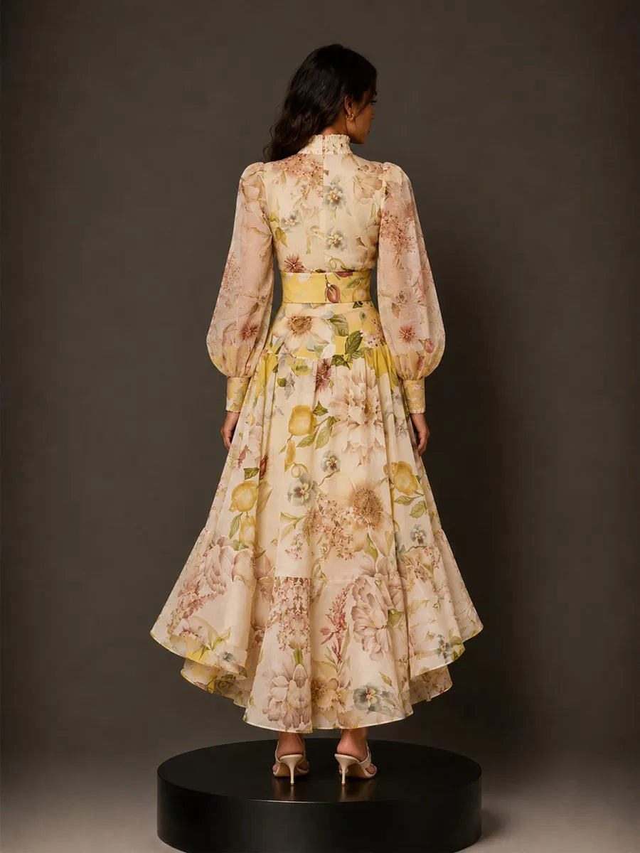 Sabrina Retro Oil Painting Style Print Two Piece Set