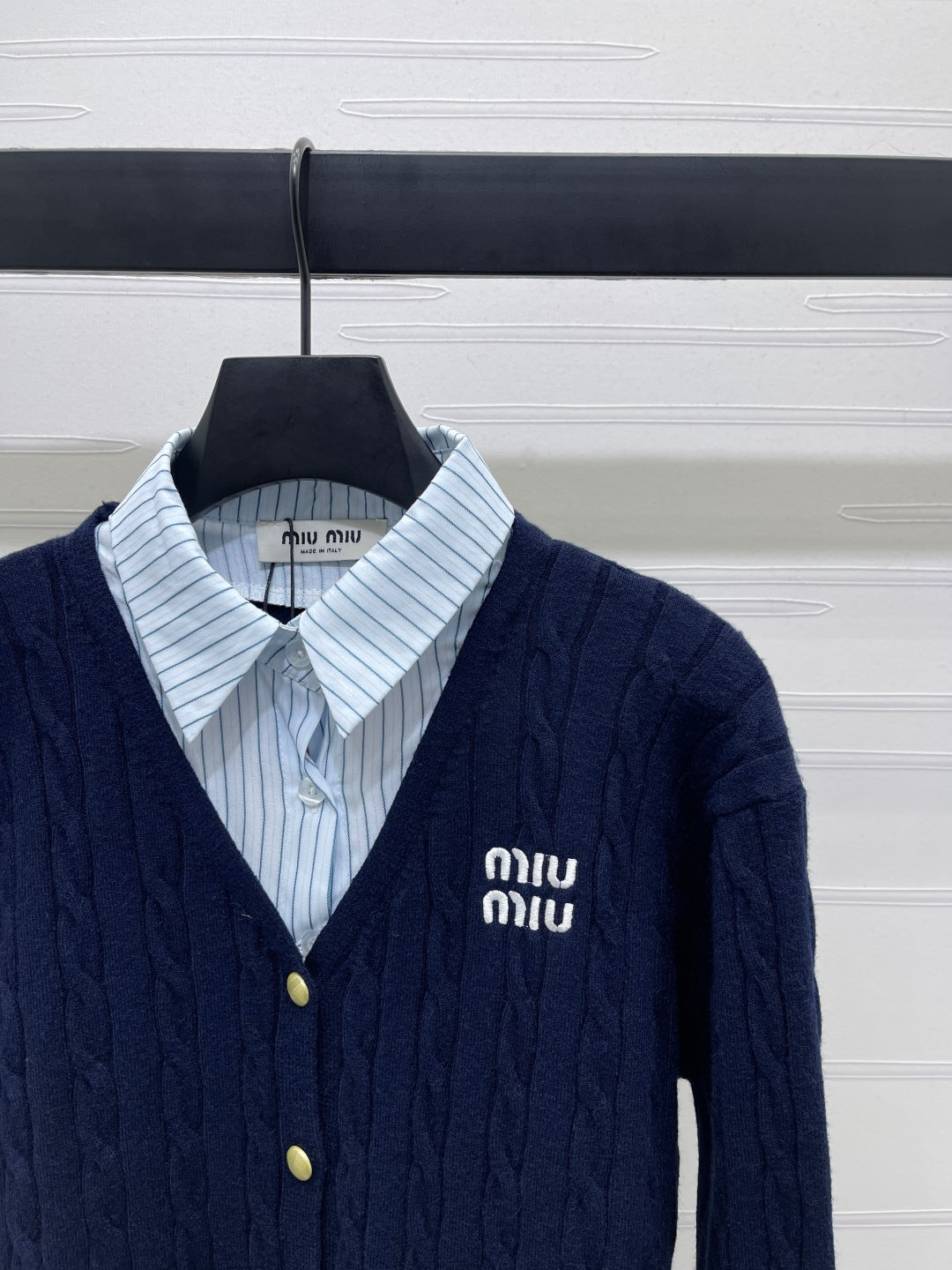 Miu Miu 25 Long Sleeve Knitted Sweater Wool 295626