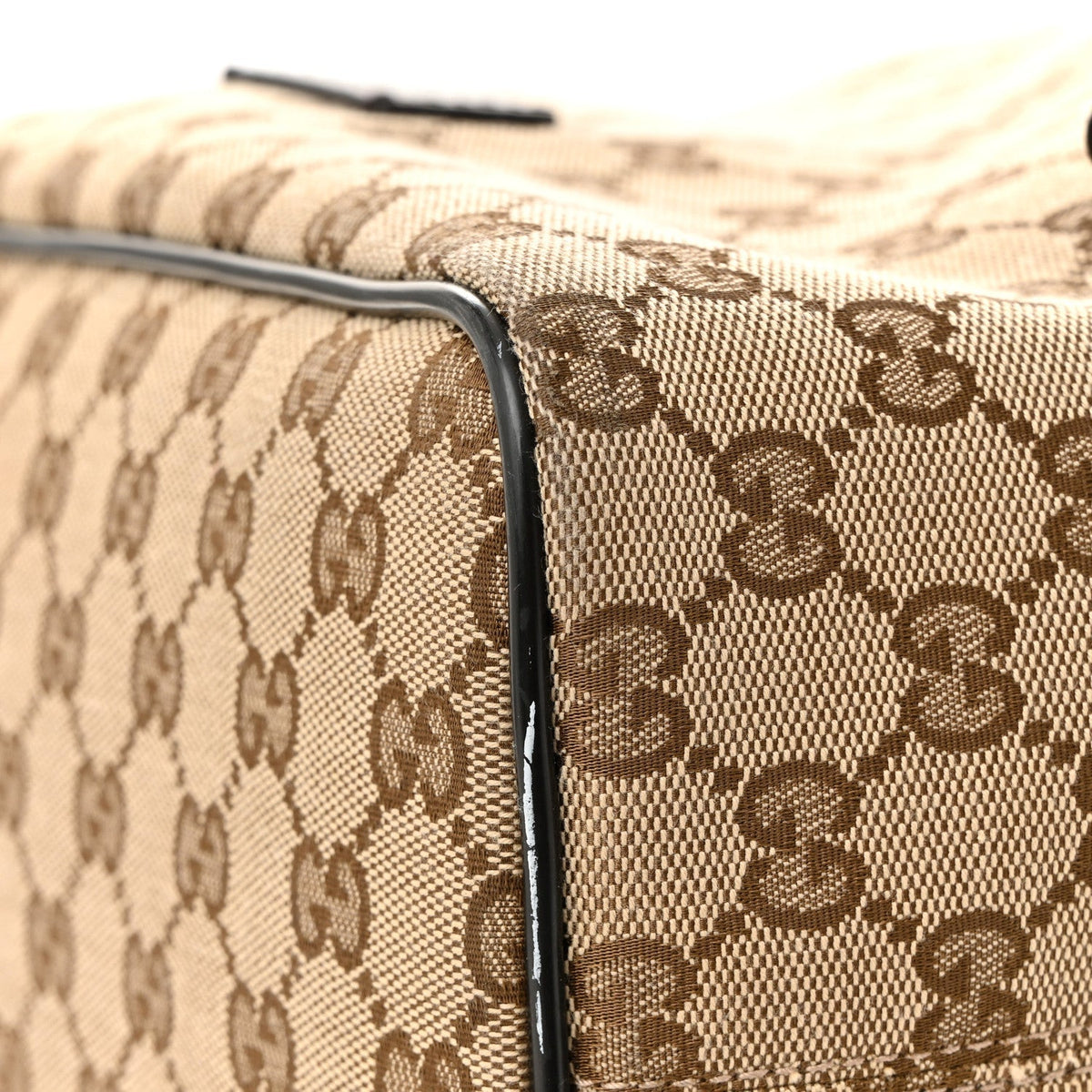Monogram Dollar Calfskin O Drawstring Backpack Beige Ebony Testa di Moro Dark Chocolate