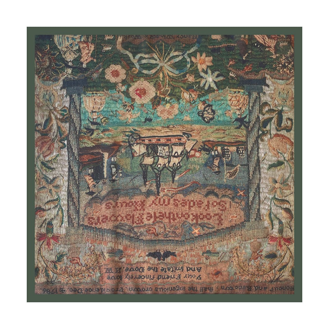 Scarvii - 27.5" Boho Paisley Print Scarf - Vintage &amp; Light