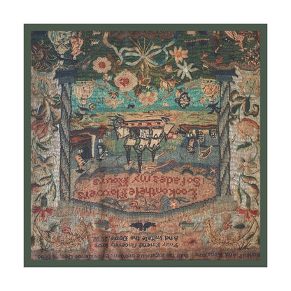 Scarvii - 27.5" Boho Paisley Print Scarf - Vintage &amp; Light
