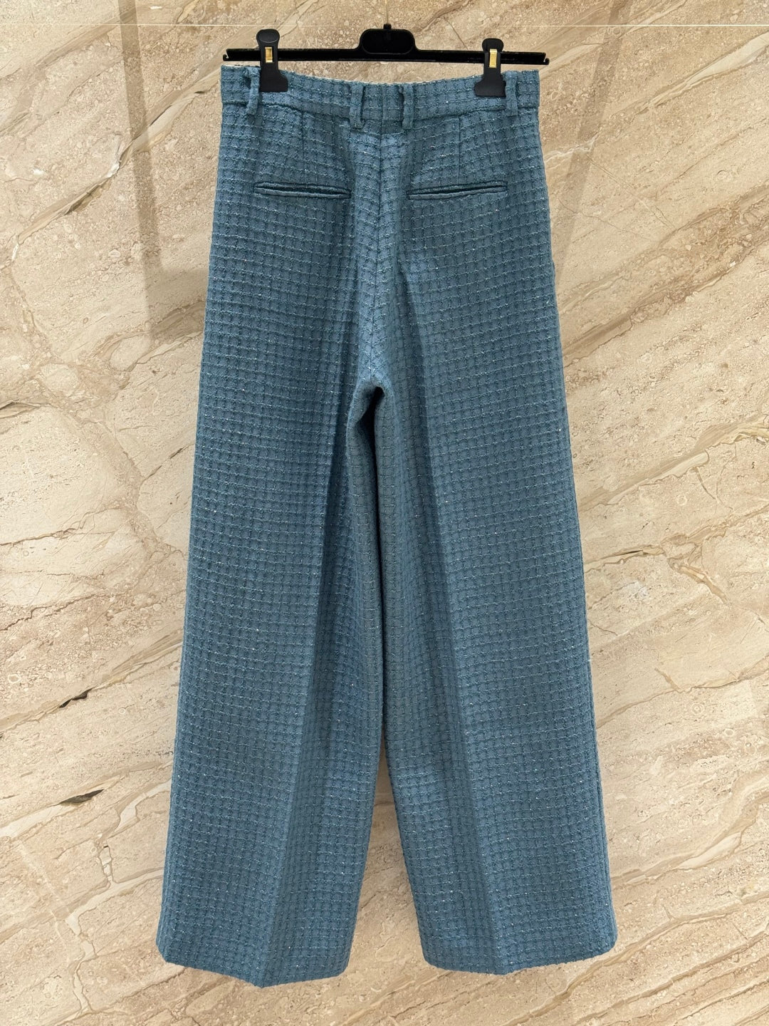 CC 25B Peacock Green Tweed Vest Pants