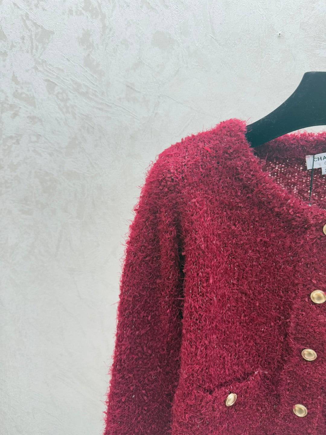 Chanel 2025 Cardigan Red Wool 716309