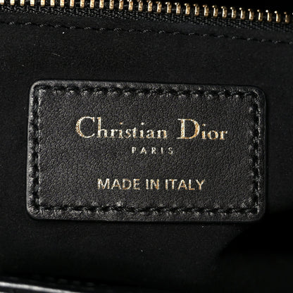 Lambskin Cannage Medium Lady Dior Black