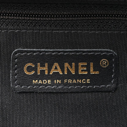 Caviar Quilted Large Bowler Black