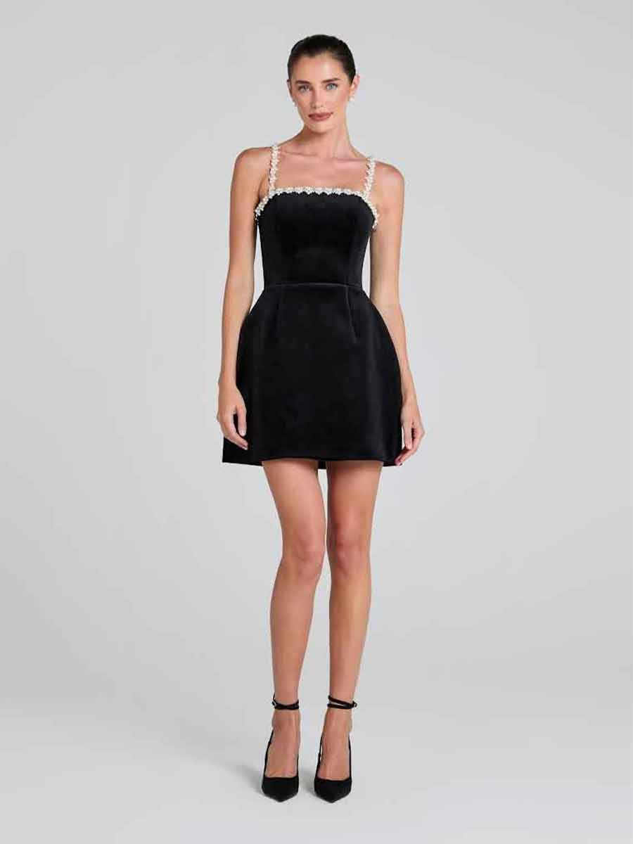 Calliope Mini Dress In Black