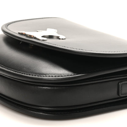 Supple Calfskin Triomphe Medium Besace Black