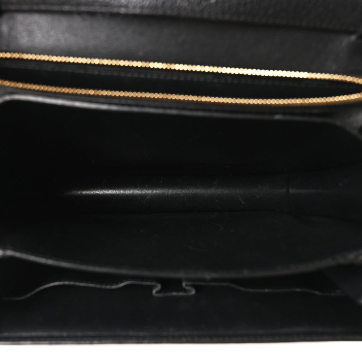 Goatskin Medium Classic Box Flap Bag Black