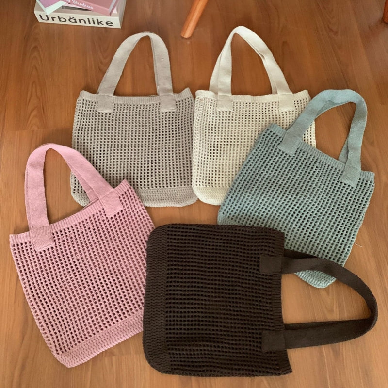 Crochet Tote Bag Summer Niche Knitted Bag
