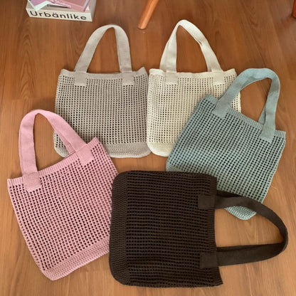 Crochet Tote Bag Summer Niche Knitted Bag