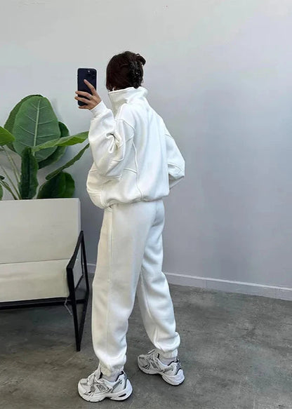 Oversized Hoodie And Jogger Set Soft Fabric