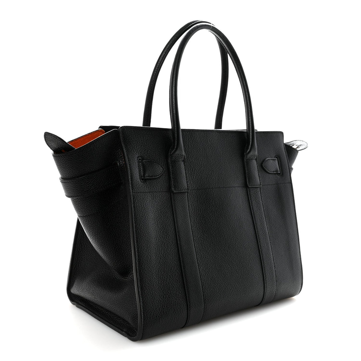 Small Classic Grain Small Zipped Bayswater Black