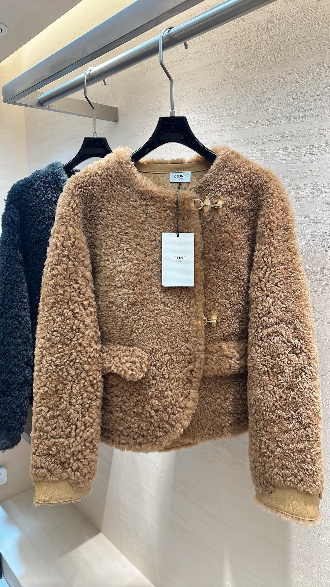 CELINE Shearling Brown Coat 333329