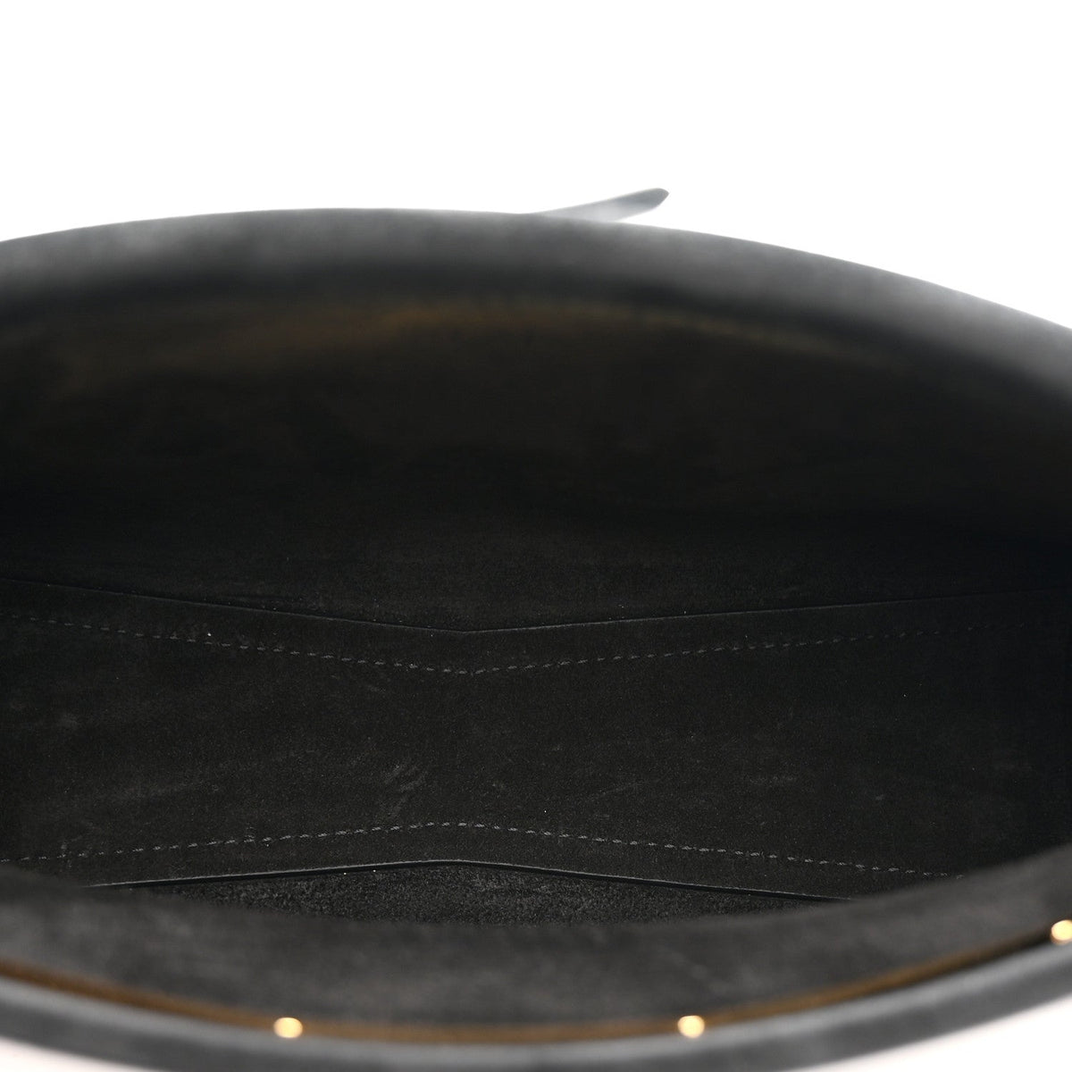 Suede Le Click East West Small Bag Black