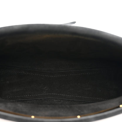 Suede Le Click East West Small Bag Black