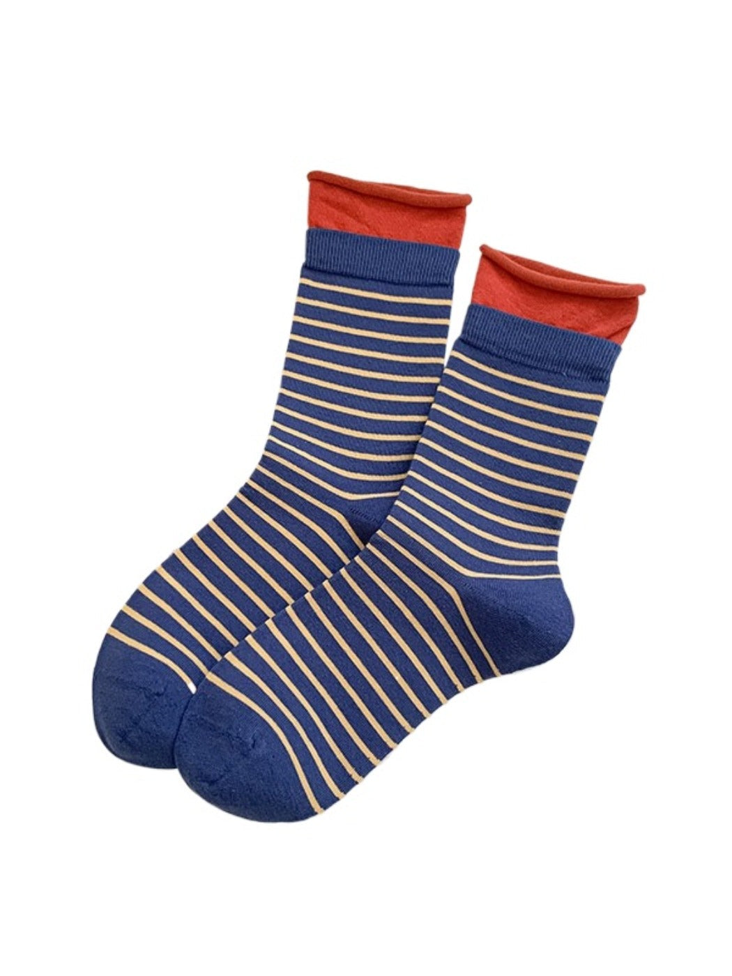 Rufia - Stripe Color-Block Mid-Calf Capsule Socks