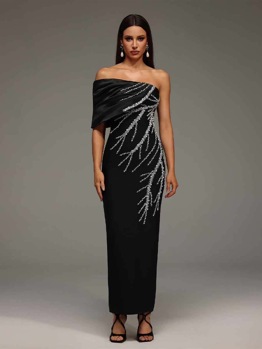 Valeria Diamond Bandage Maxi Dress