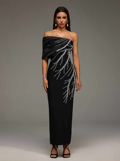 Valeria Diamond Bandage Maxi Dress