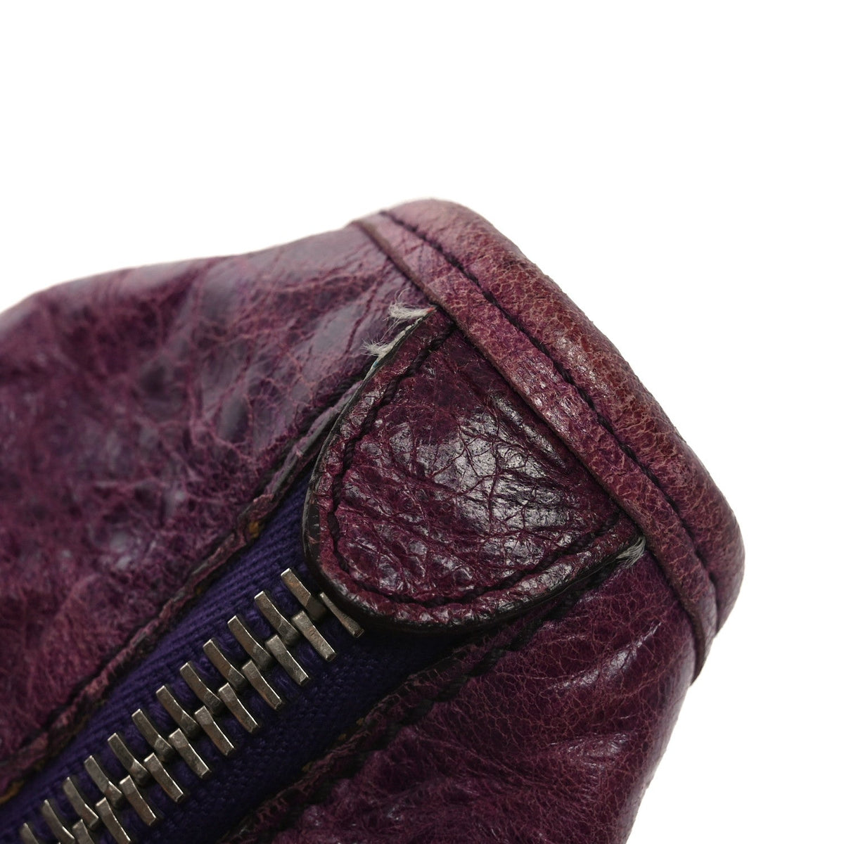 Agneau Giant 21 Silver Hardware Work Raisin