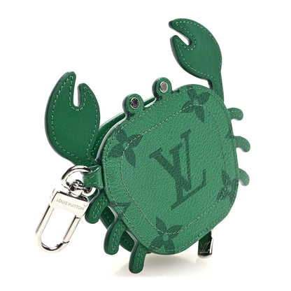 Monogram Crab Bag Charm Green