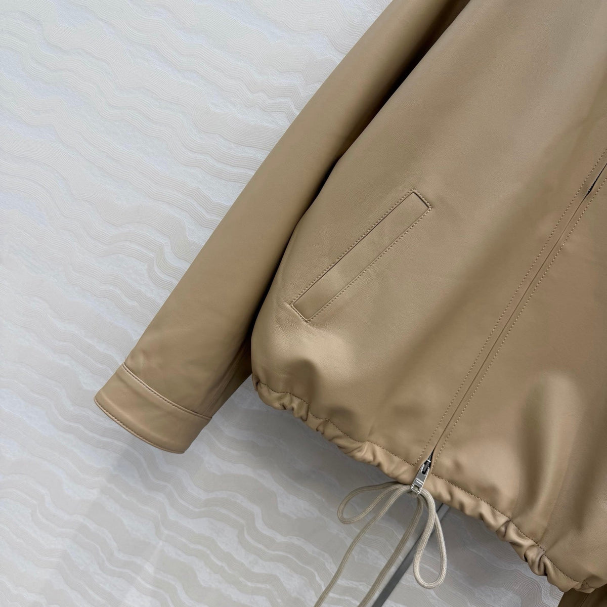 Prada Jacket Brown Leather 341211