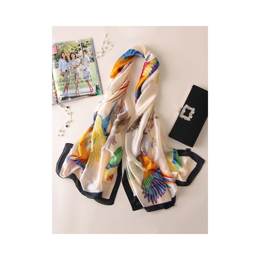 Original Floral Parrot Printed Shawl&Scarf