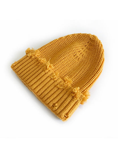Haila - Distressed Knitted Beanie