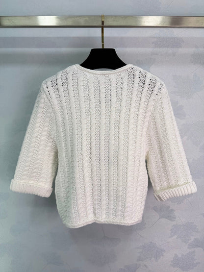 CC 26s White Knit Cardigan 345133