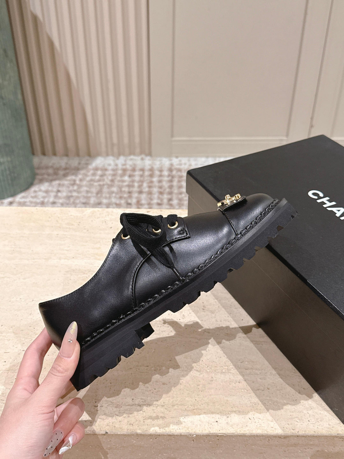 CC 26s Shoes 2cm Black Calfskin 583903