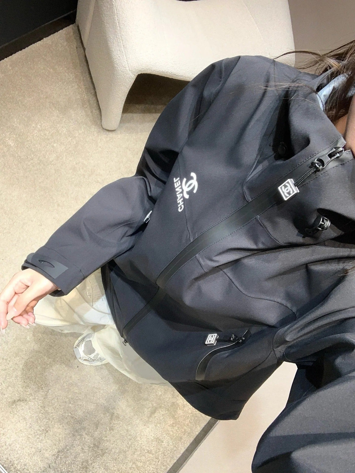 CHANEL 25S HOODED SPORTS JACKET 448