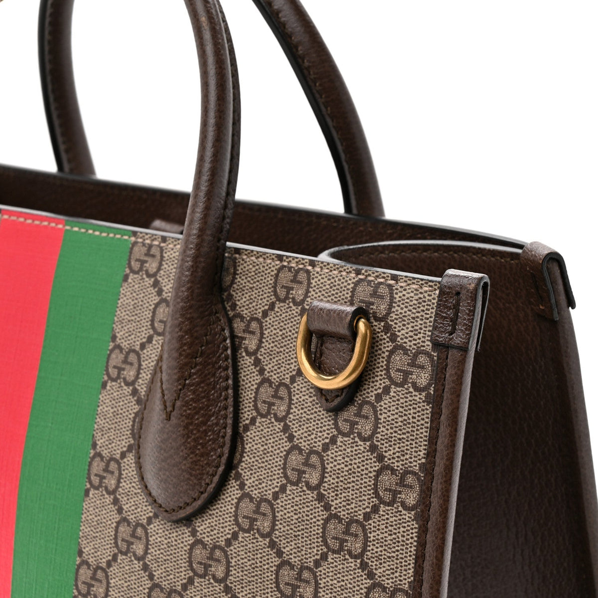 GG Supreme Monogram Textured Dollar Calfskin Web Gucci Tiger Small Retro Interlocking G Tote Bag Beige Ebony Live Red New Shamarock New Acero