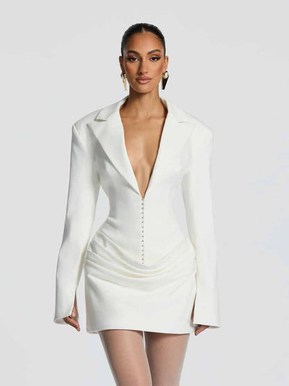 Aurora Low Neck Mini Dress