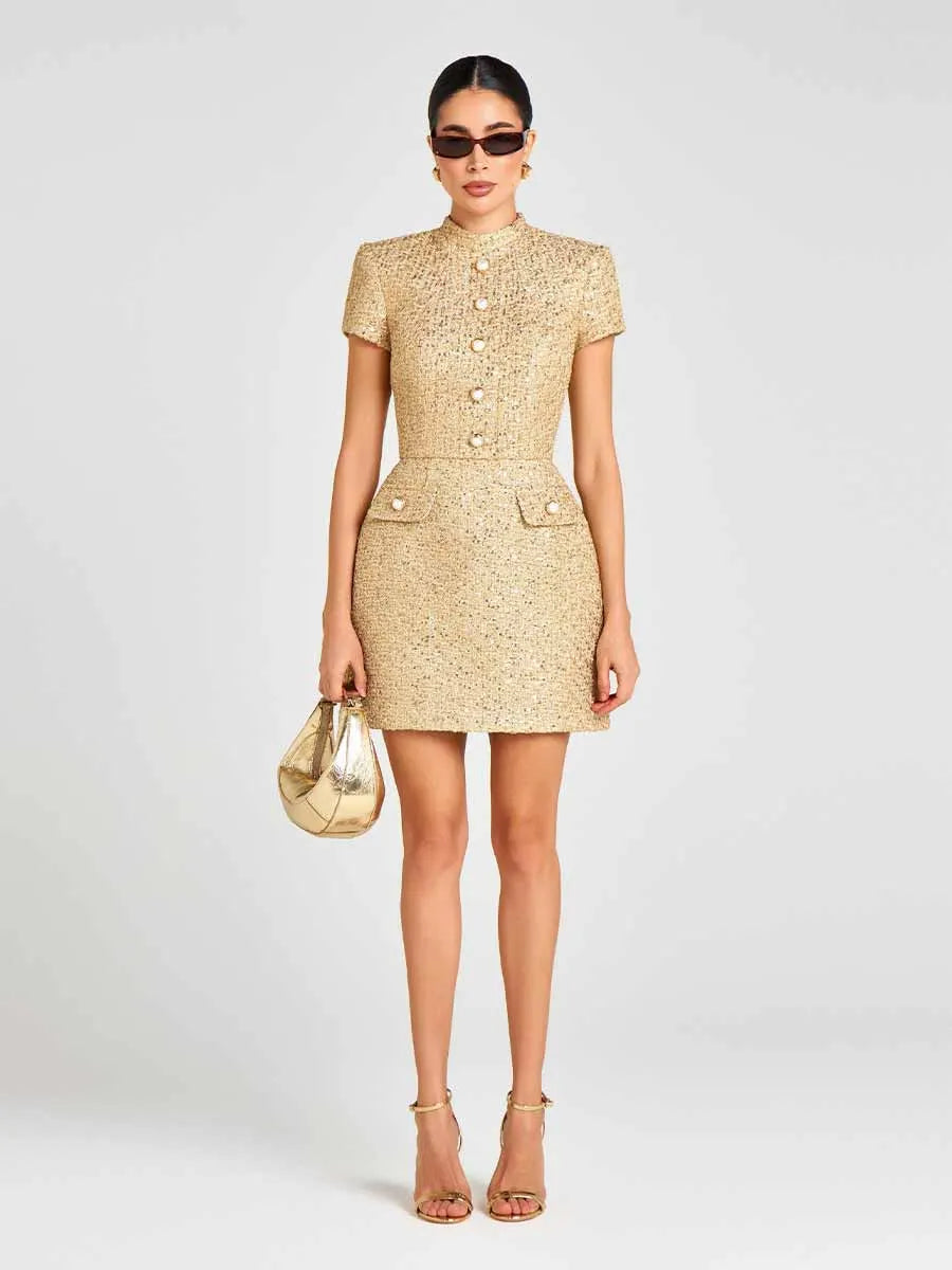Heidi Tweed Mini Dress